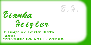 bianka heizler business card